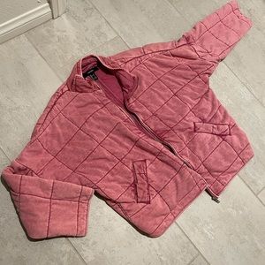 Forever 21 quilted jacket, Free People dupe